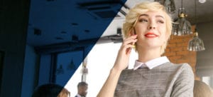 Woman on mobile phone